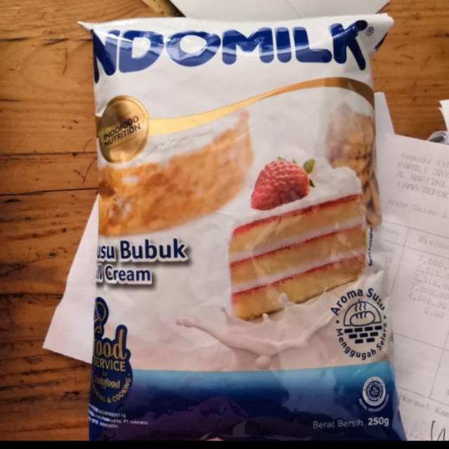Susu bubuk Indomilk full cream 250gr sachet