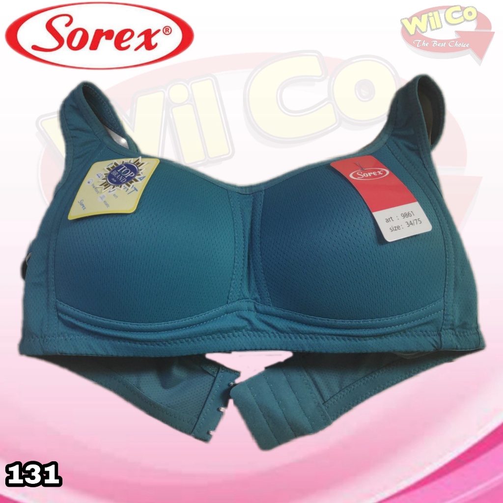 K131 - BRA/BH WANITA SOREX EXTRA COMFORT TANPA KAWAT BUSA TIPIS TIGA PENGAT SIZE 34 - 40 CUB