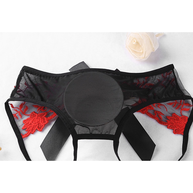 Desecrettz PANTIES #024 HOT SEXY Panty Gstring with Open Crotch / FreeSize to L Size Bahan Premium Spandex Lace