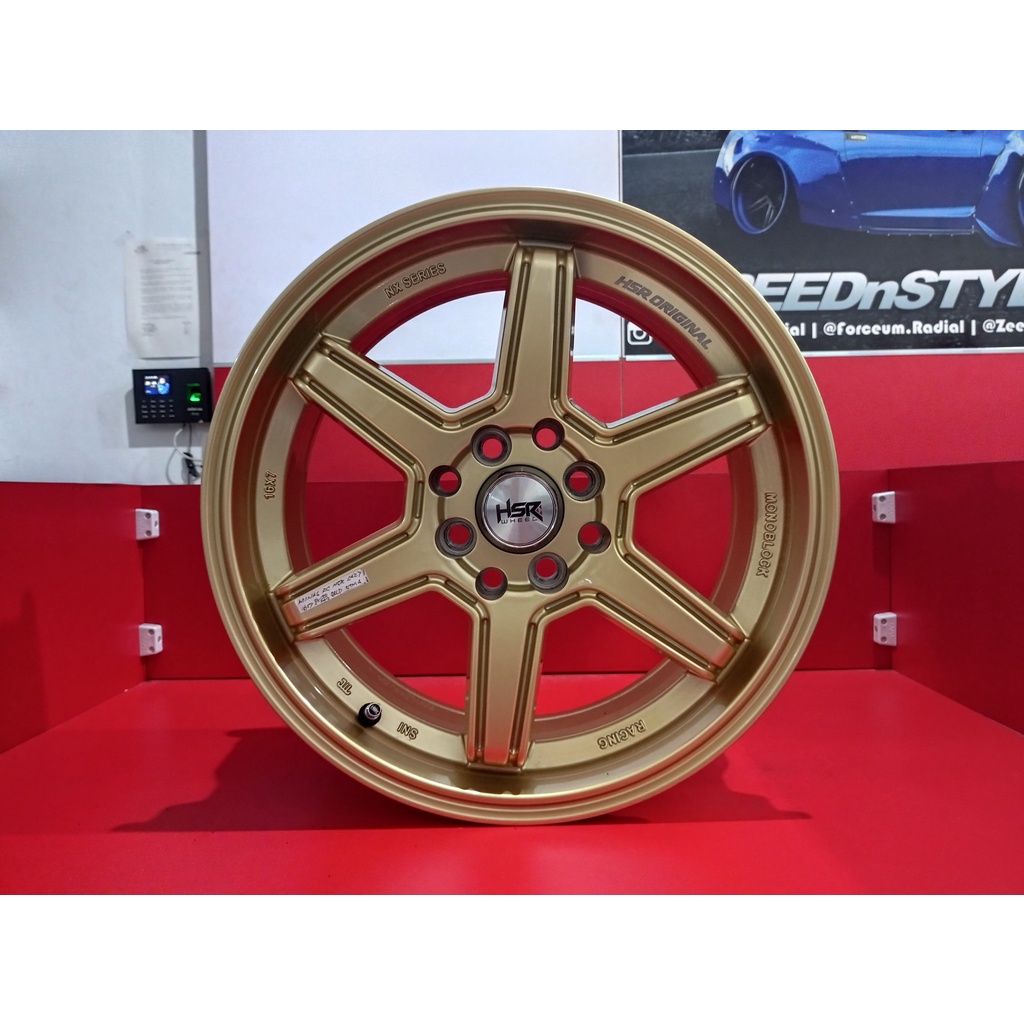 Velg Mobil Palang 6 Murah HSR MINAS FC R16 Lebar 7 Rata Baut 4 Racing Untuk Ayla Agya Mobilio Yaris 