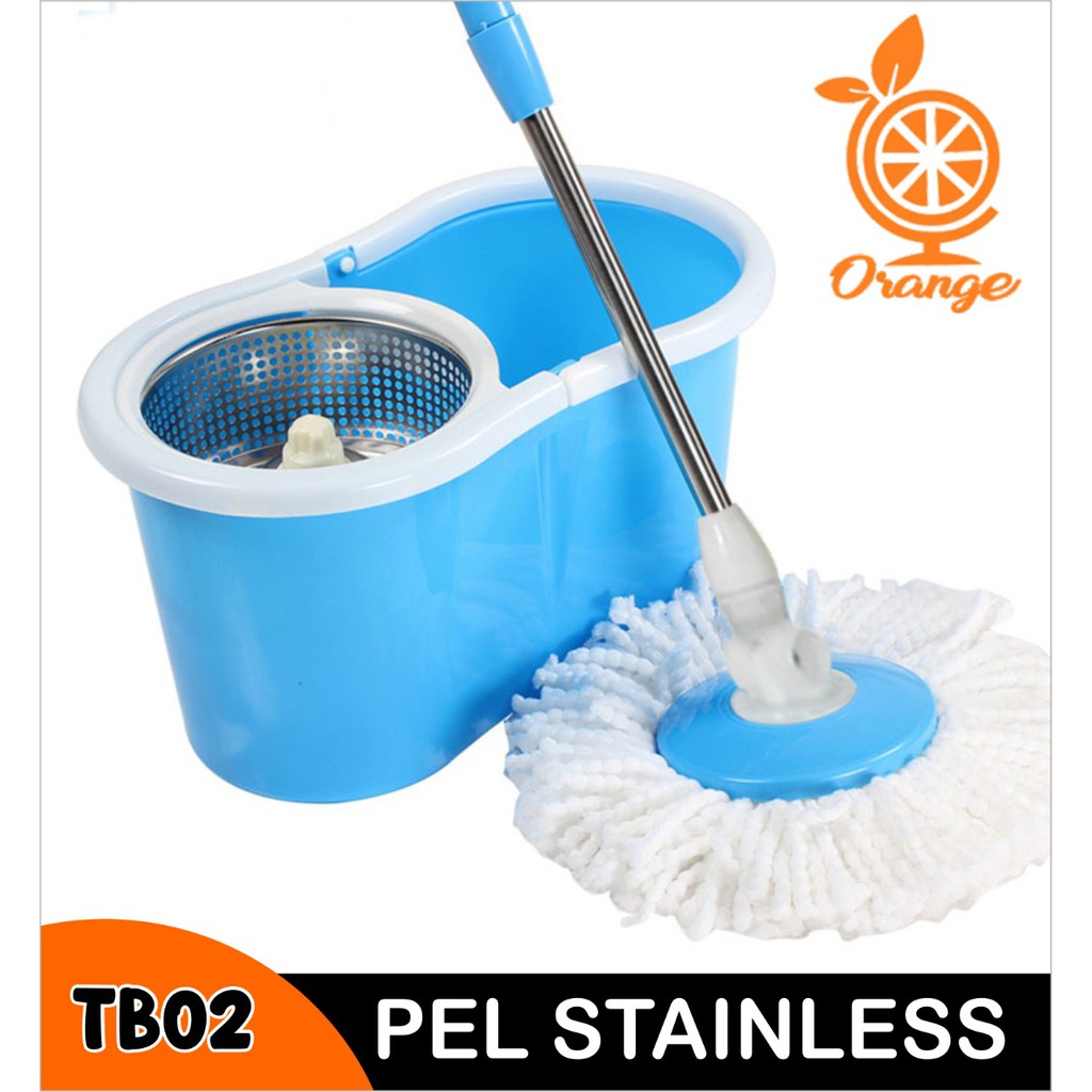 Alat Pel Lantai Ultra Spin Mop alat pel serbaguna pembersih lantai 1 SET