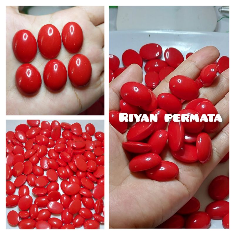 Batu akik red marjan