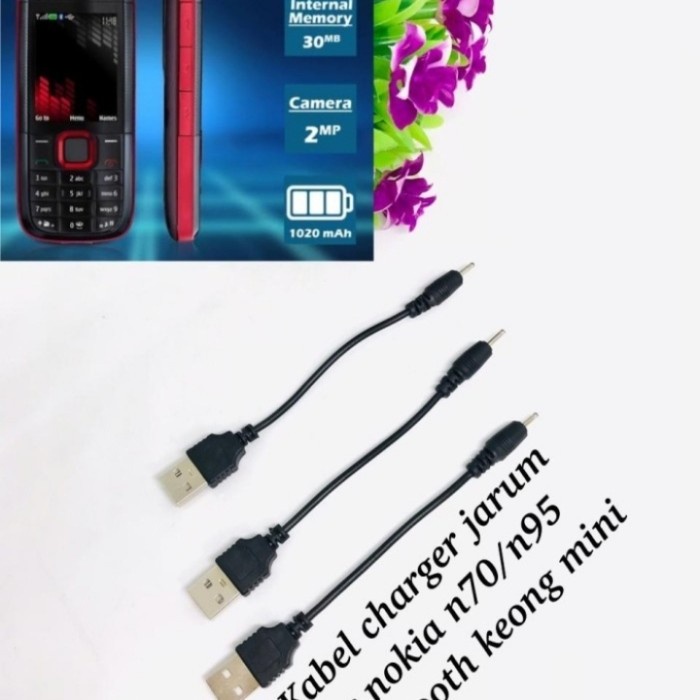 MINIGO Kabel charger Qtop Fast Charging usb data N70 jarum / nokia kecil 6101 CASAN USB