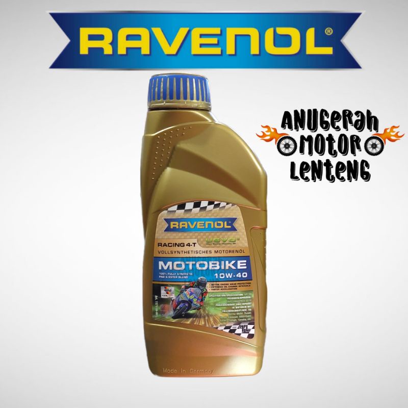 Oli Ravenol Motobike Racing 4T 10W 40 1L Fully Synthetic Ester API SN