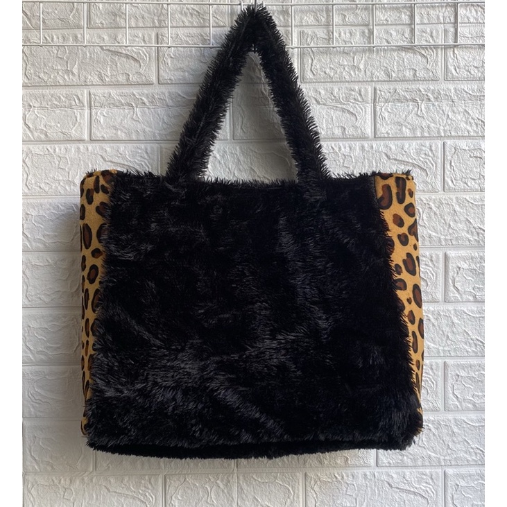 leopard totebag