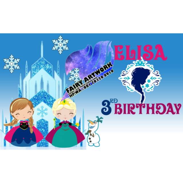 

Spanduk Frozen kartun