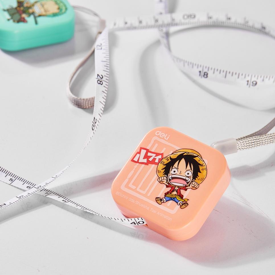 

(T9U2) ⭐️ Deli One Piece Mini Measure Tape / Meteran Mini Plastik 1.5 m Lucu Gambar One Piece Fiberglass Tidak Mudah Kusut Tombol Autolock E79653 //Koleksi@bulan@ini