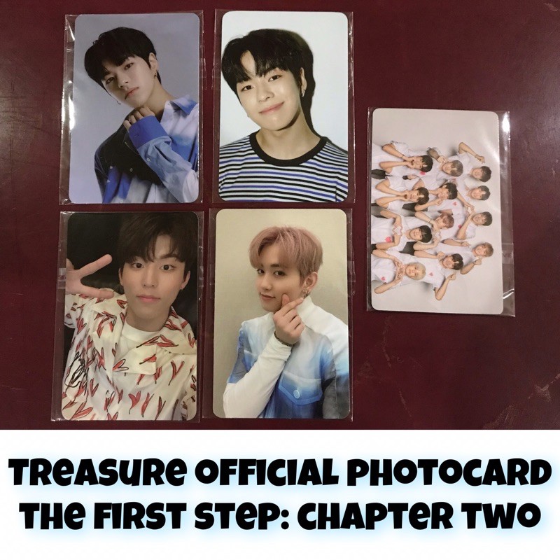 [READY] TREASURE OFFICIAL PHOTOCARD CHAPTER 2 (hyunsuk, mashiho, jeongwoo, jaehyuk ktown)