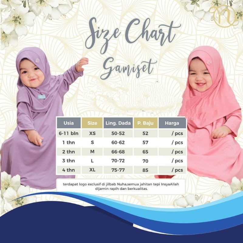 PAKAIAN MUSLIM ANAK + KERUDUNG / GAMIS KERUDUNG PEREMPUAN WANITA / PEREMPUAN POLOS MURAH TERBARU