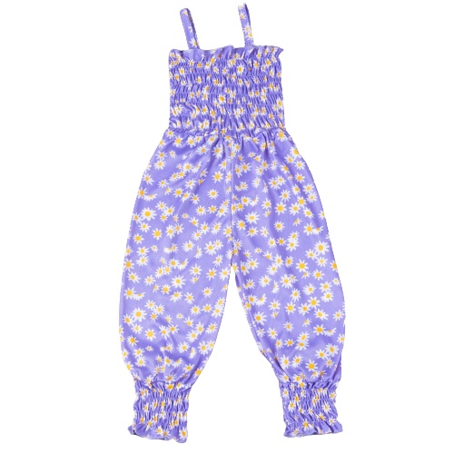 ZASKIYA - Jumpsuit anak Rocca Motif Daisy / Jumpsuit Anak Perempuan  Terbaru