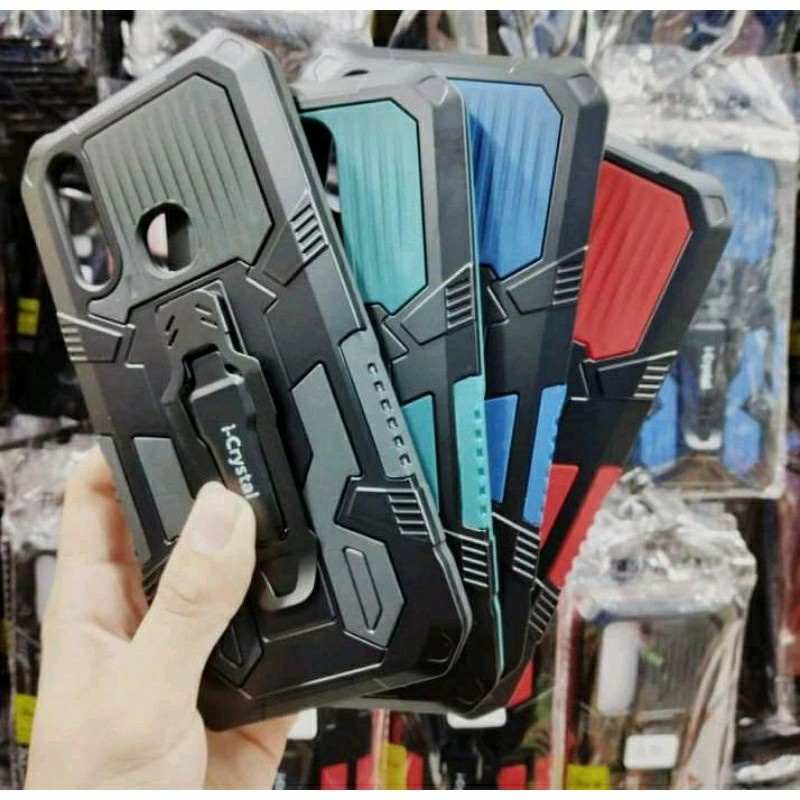 Samsung A04S A10S A20S A30S A50S A02 A02S A21S J2 J7 Prime J4 J6 Plus Hard Case Robot i-Crystal Belt Clip