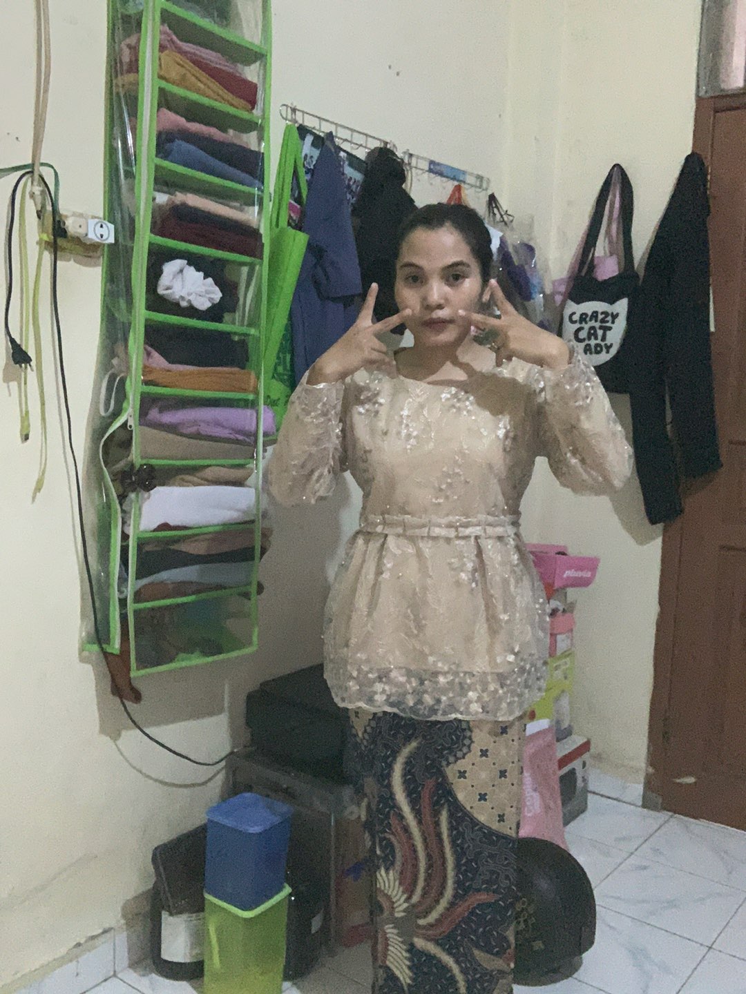 Shopashop Solo Batik Kebaya Couple Glenca Payet Free Selendang