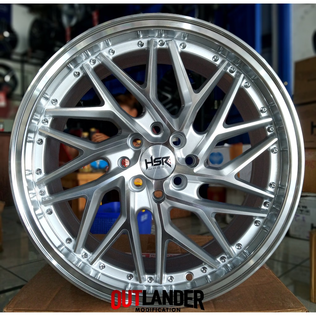 Velg Mobil Ring 17 Lebar 7,5 Pcd 4x100 4x114,3 Tipe Sepulu Warna Silver