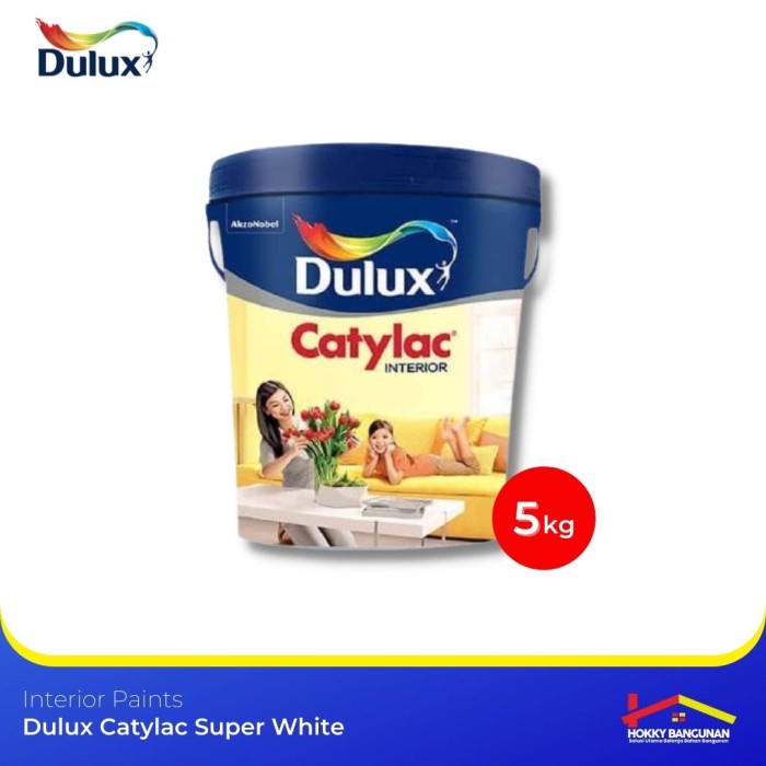Cat Tembok Dulux Catylac Super White 5Kg