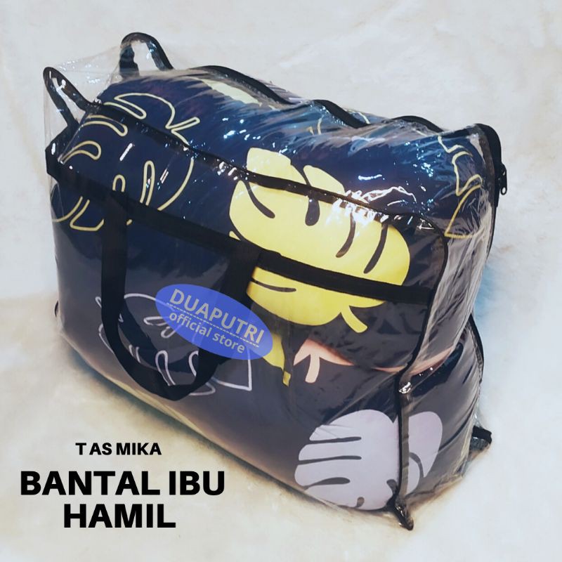 tas mika untuk  bantal hamil / tas penyimpanan bantal ibu hamil dan menyusui