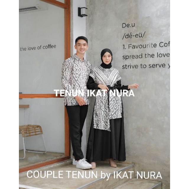 ( READY STOK ) DRESS RAISA Couple Tenun Lebaran