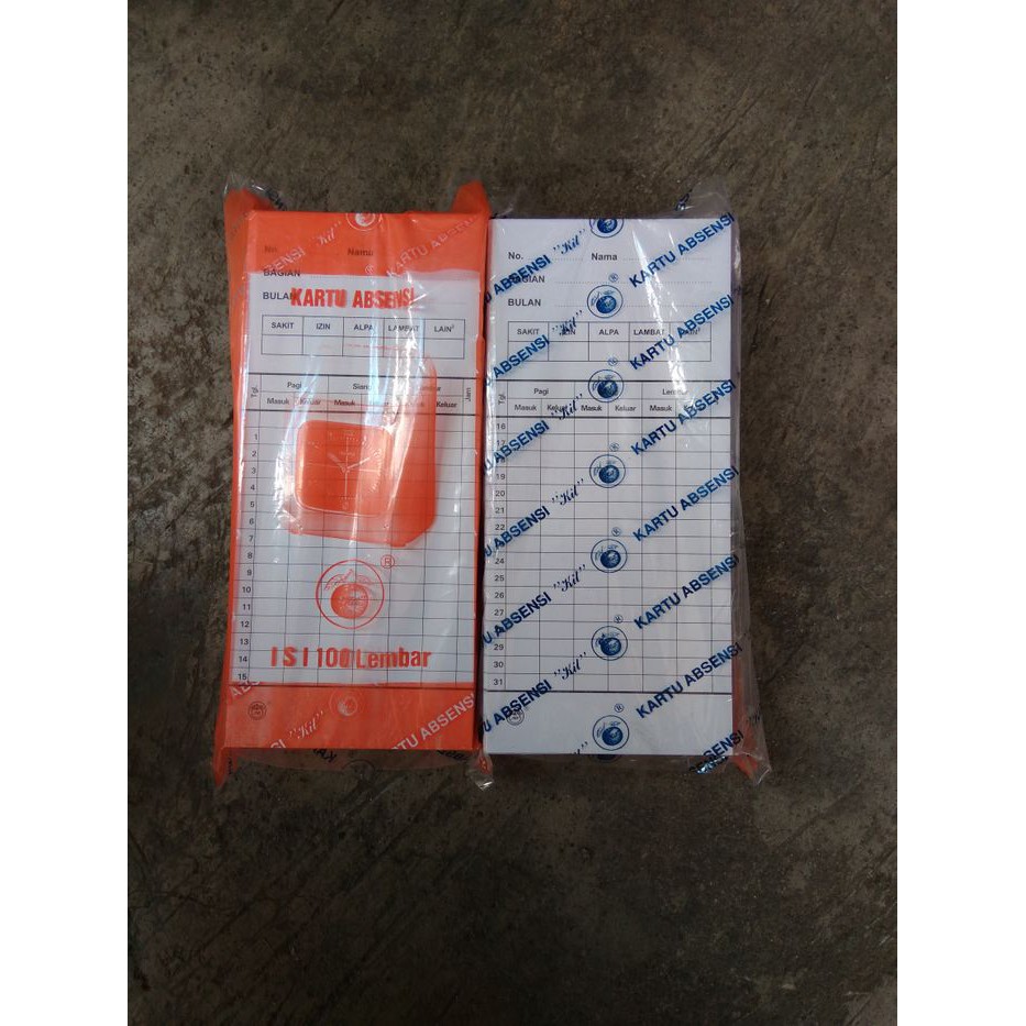 

Kartu Absensi (100 Lembar) atk