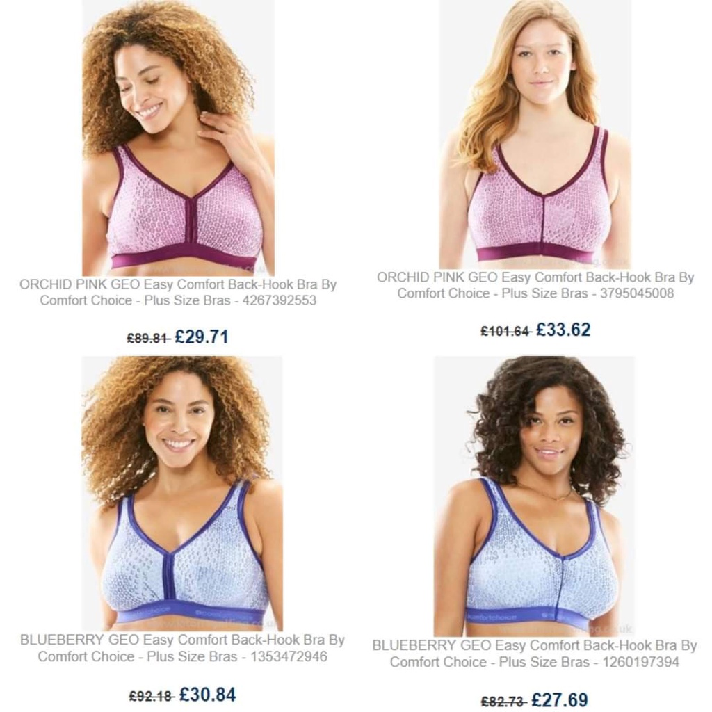 BRA ANTI BEGAH / BRA 46 48 50 52 54 / BRA COMFORT CHOICE BRANDED EXPORT EROPA / KAIT DEPAN