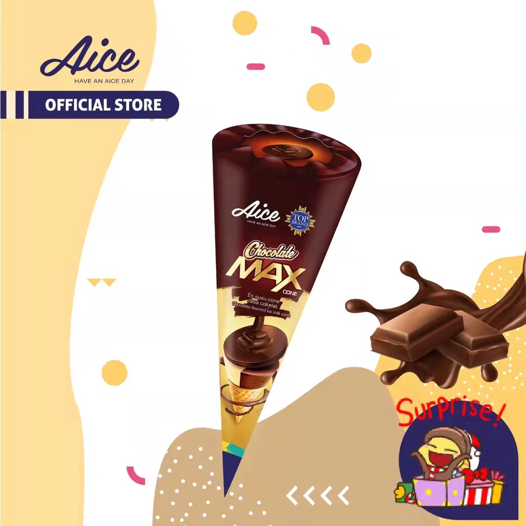 Jual Aice Chocolate Max Cone Shopee Indonesia