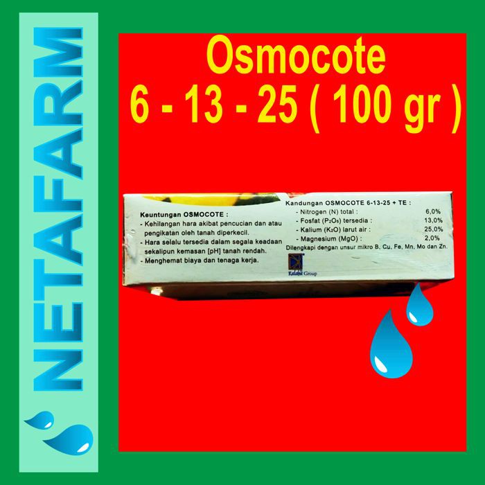 OSMOCOTE 6 - 13 - 25 - 100gr Pupuk Slow Release