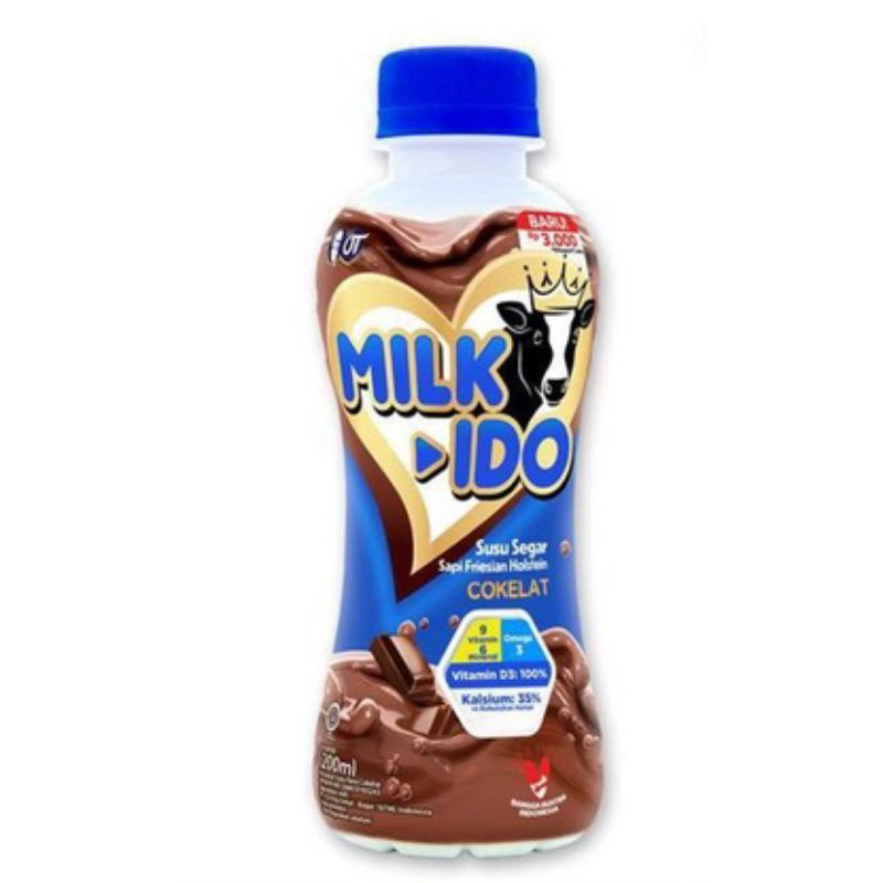 

Milk Ido Minuman Susu Segar Rasa Cokelat 200ml