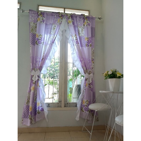 gorden shabby bunga unggu rempel