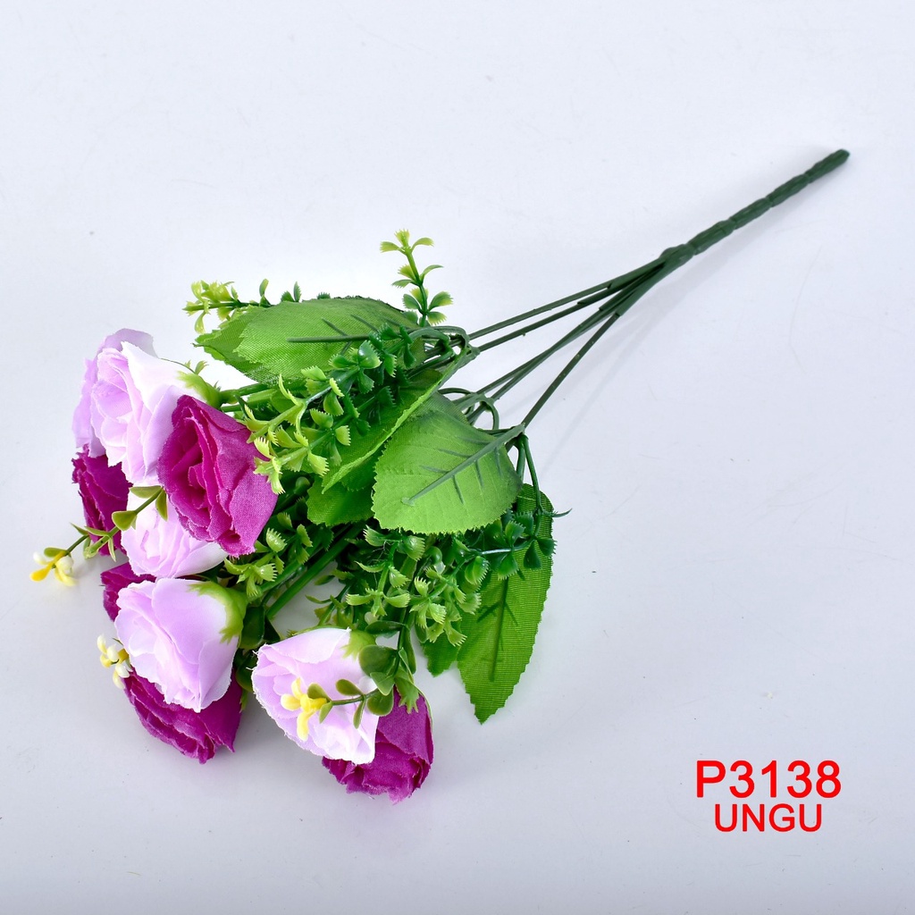 TIB COD P3138 ( 1 KILO BISA MUAT 28 PCS ) BUNGA DEKORASI/BUNGA HIAS/BUNGA ARTIFISIAL/BUNGA IMPORT-UNGU