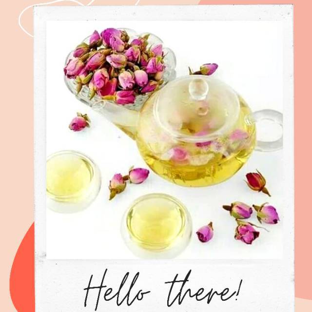 Teh bunga mawar Rose bud tea dried flower kuncup herbal