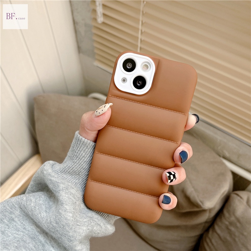 (2 In 1) Soft Case Tpu Motif Jaket Down Jacket Untuk Iphone 13 12 11 Pro Max X Xr Xs Xsmax 7plus