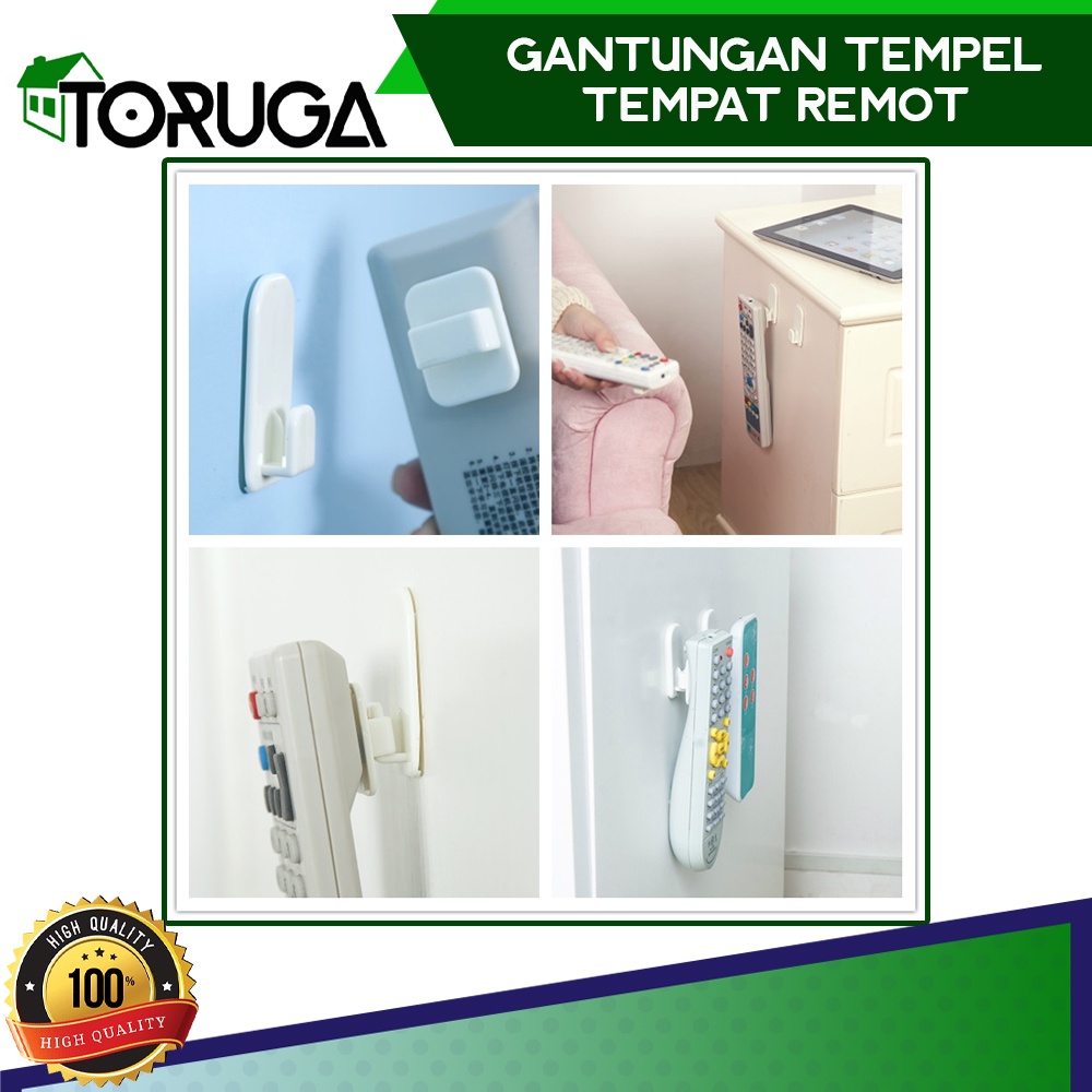 TEMPELAN HOOK REMOTE AC TEMPELAN GANTUNGAN DINDING SERBAGUNA ISI 2 SET