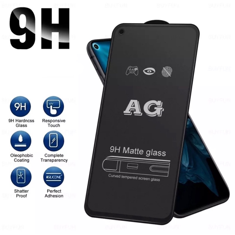 AG MATTE - TEMPERED GLASS REALME C1/C2/C3/C11/C12/C15/C17/C11 (2021)/C20/C20A/C21/C21Y/C25/C25S/C25Y/C30/C30S/C31/C33/C35/C55 NFC/C53