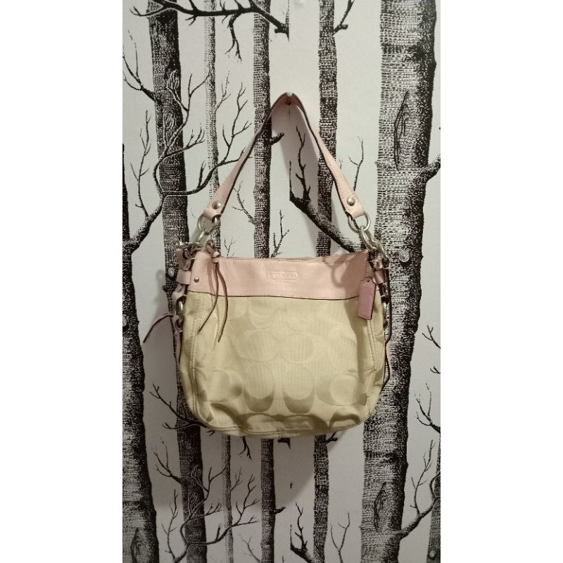 PRELOVED COACH ZOE KANVAS HOBO