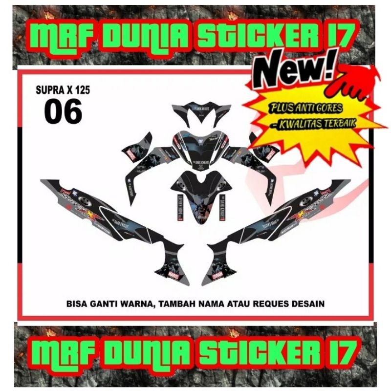 Sticker decal Supra X 125 Full Body Supra X 125 decal Sticker Supra X 125 Sticker Supra X 125 06