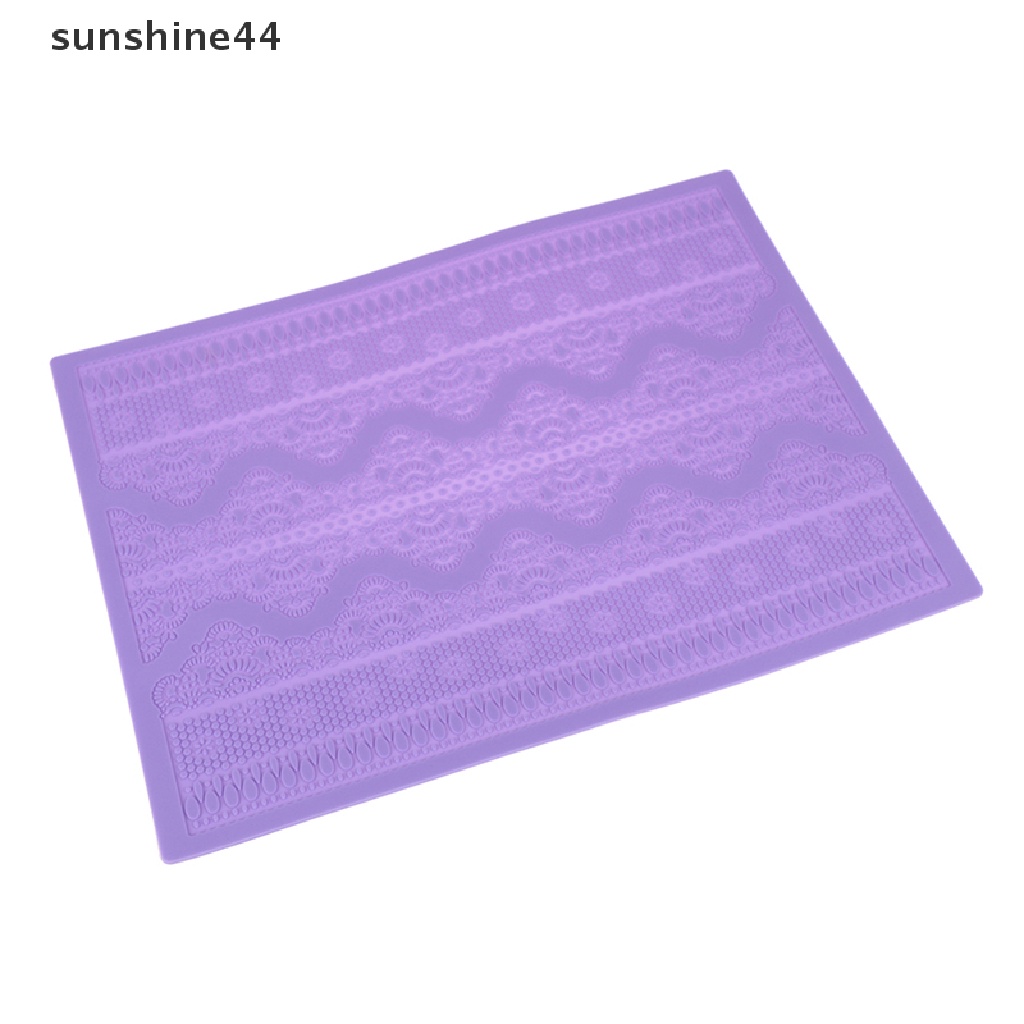 Sunshine Cetakan Silikon Bentuk Renda Untuk Dekorasi fondant Kue diy