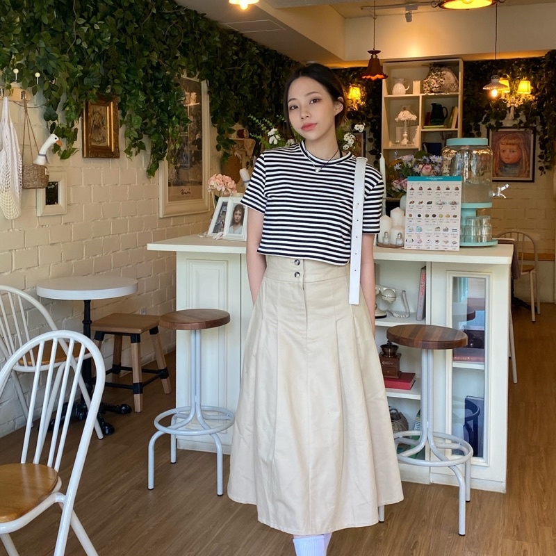 Ninette - Pleated Chino Skirt-4