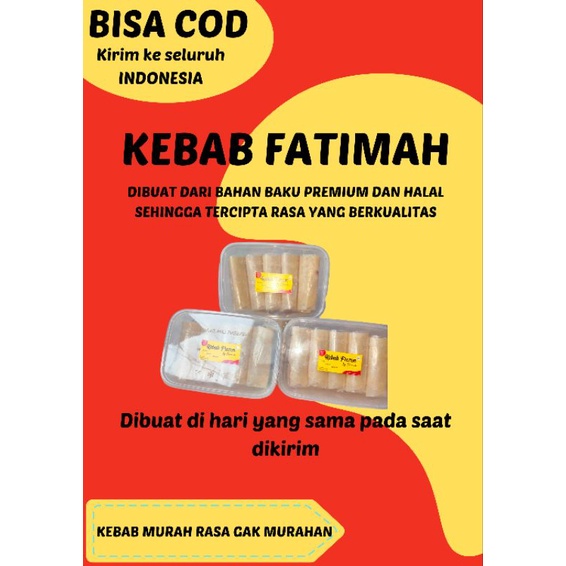 

KEBAB FROZEN 10PCS ISI DAGING MURAH, ENAK, BANYAK