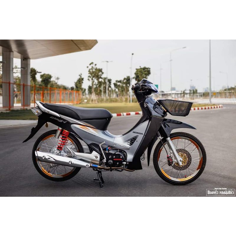 striping wave 125 karisma hitam silver