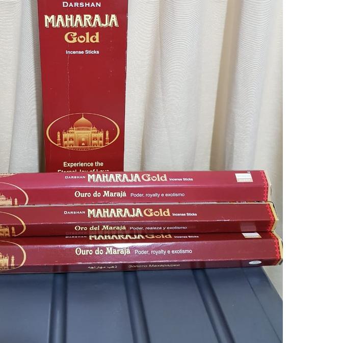 ● Dupa Hio Maharaja Gold Hexa Long Panjang Besar ( Hio Dupa Handmade di India ) By Darshan India ➾