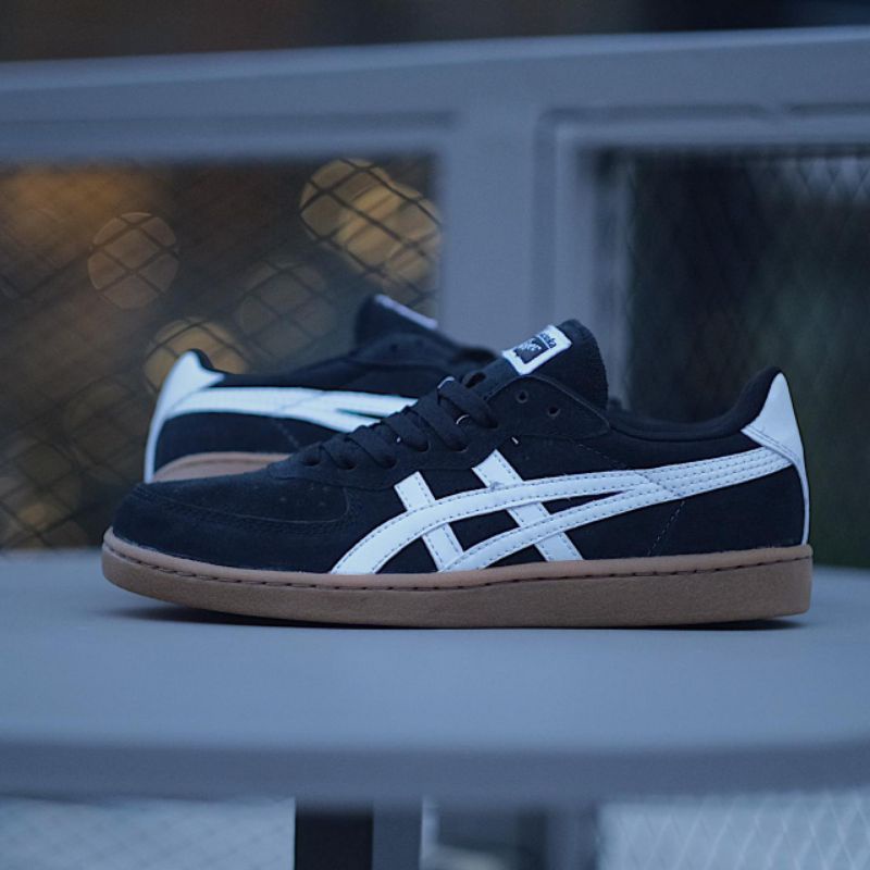 Sepatu Ohinisuka T1ger GSEM Black White Sol Gum Original Sneakers Pria