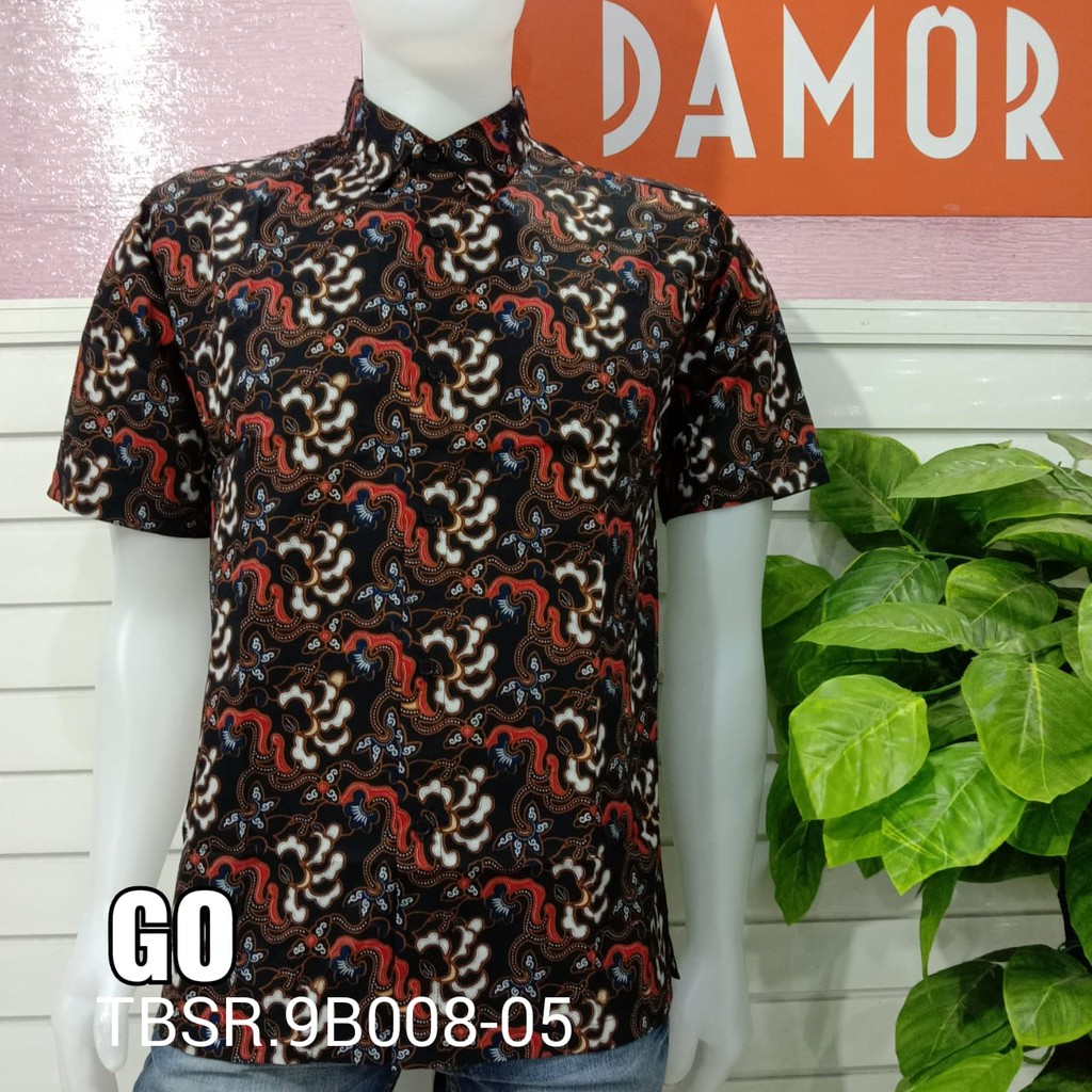 gof DAMOR (CRESSIDA) KEMEJA BATIK LENGAN PENDEK PRIA REGULER Baju Batik Cowok