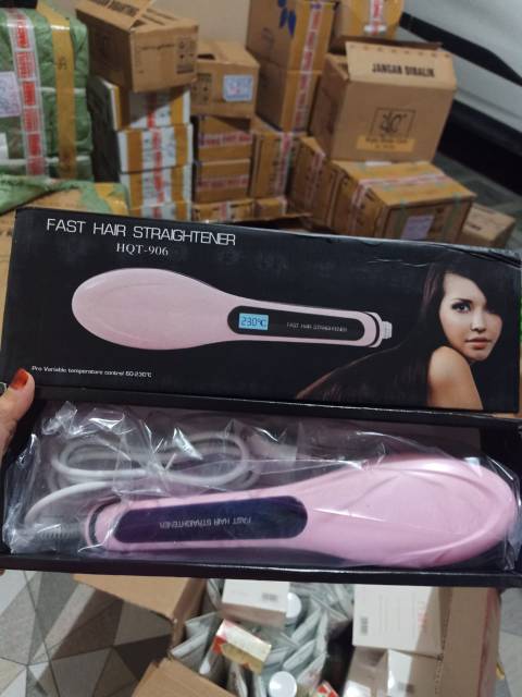 ⭐BAGUS⭐ SISIR LISTRIK ION CATOK RAMBUT LURUS BLOW HAIR ION STRAIGHTENING / SISIR ION BESAR BIG