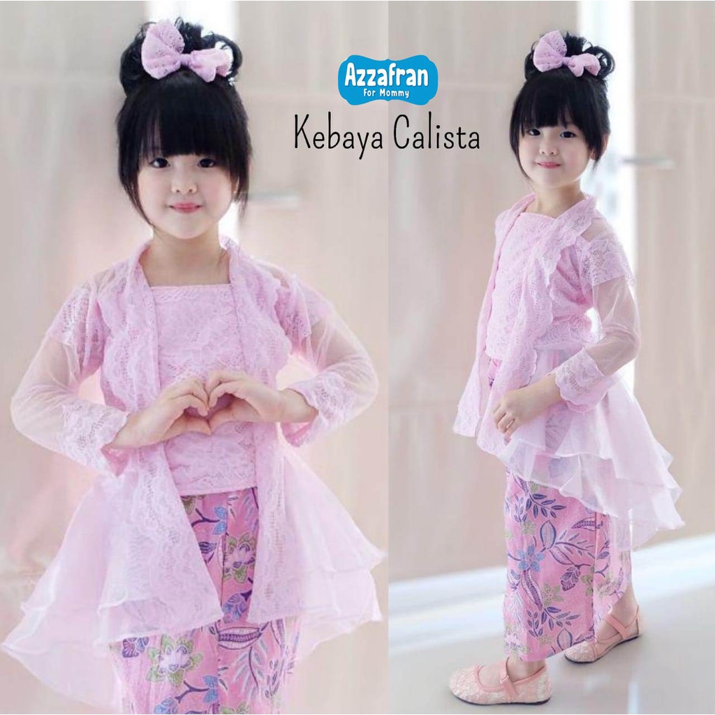 Kebaya Calista | Azzafran for Mommy | Kebaya Anak | Kebaya Dewasa | Kebaya Couple | Baju Daerah | Ba