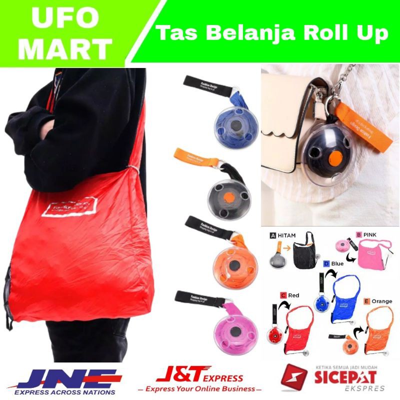 tas belanja roda lipat jumbo besar bisa di gulung.tas belanja roll up tas travelling wanita tas tote bag Import serbaguna