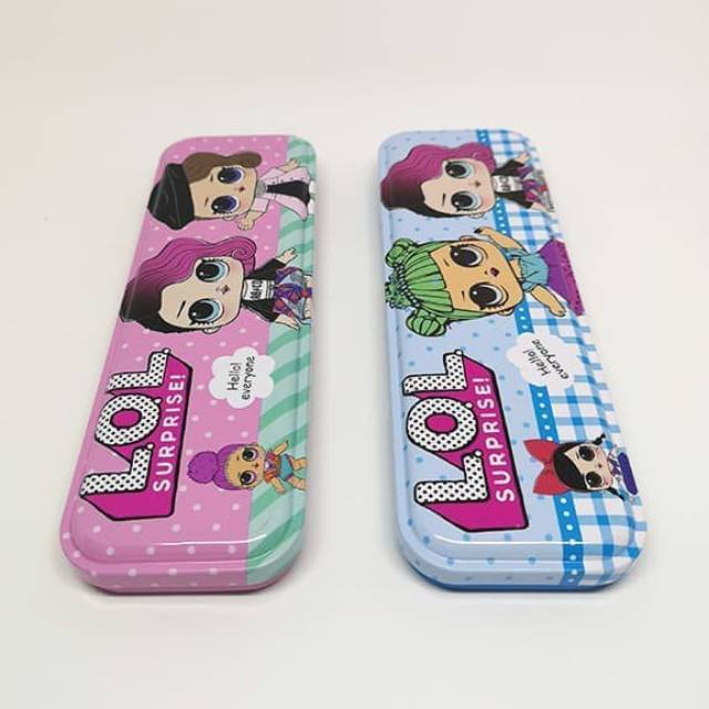

Kotak pensil kaleng motif LOL SURPRISE / tempat pensil lucu motif LOL