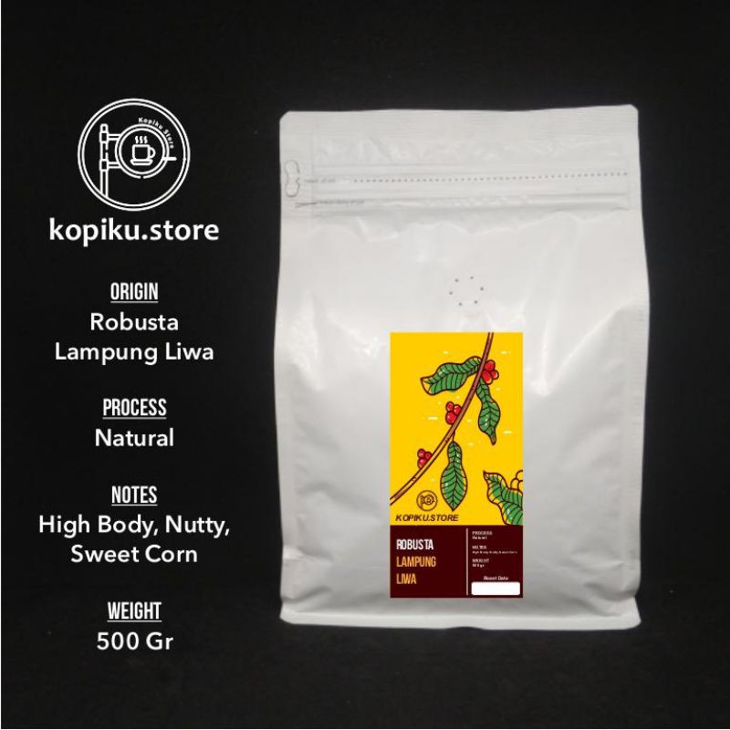 

Kopi Robusta Lampung 500 Gr | Natural Proses Biji/Bubuk