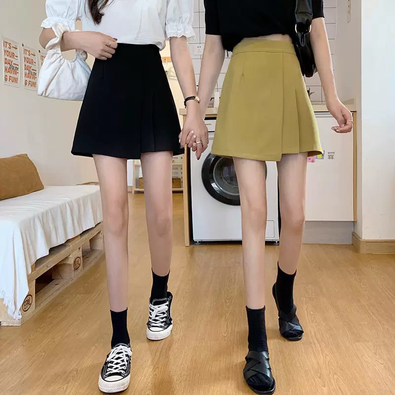 READY! LMB ROK KOREA ASIMETRI KOREANSKIRT PLEATED UNIK