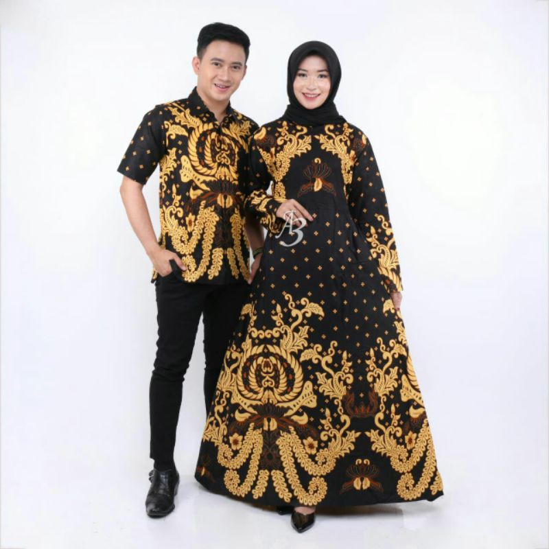 Maura Couple - Sania Ruffle Batik Couple Ori Ndoro Jowi DNT Garansi