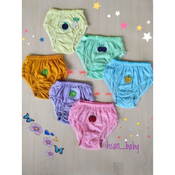 3 pcs Celana dalam anak ukuran S M L XL