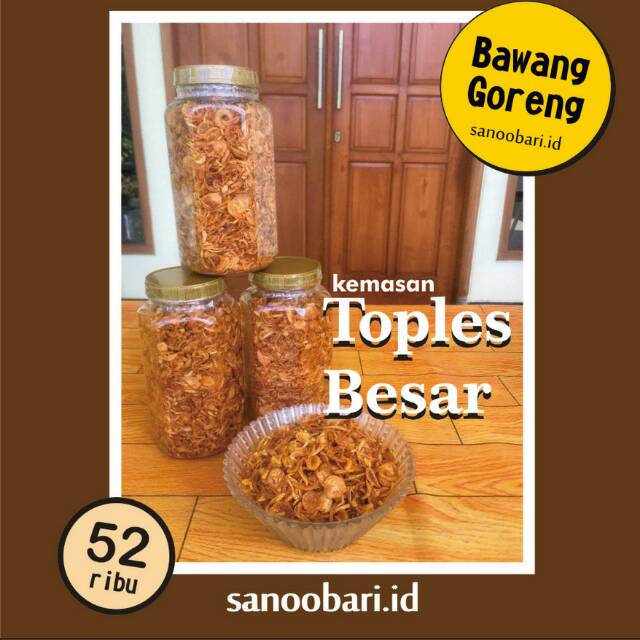 

BAWANG GORENG PREMIUM ASLI KEMASAN TOPLES BESAR