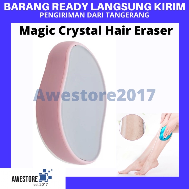 Magic Crystal Hair Eraser Remover Alat Cukur Tanpa Pisau Anti Sakit